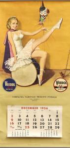 BERRAN Robert 1923,Veedol - Calendario pubblicitario,1956,Aste Bolaffi IT 2019-05-08