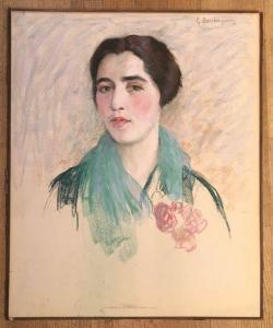 berrhagorry Gabrielle 1873,Portrait de femme,Binoche et Giquello FR 2020-03-06