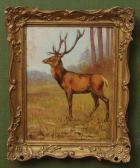 BERRIDGE W.S 1800-1900,Landscape with Stag,Stair Galleries US 2011-06-10
