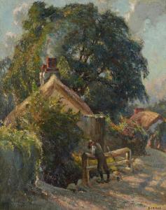 BERRIE John Archibald Alex 1887-1962,ANGLER ON A BRIDGE,Mellors & Kirk GB 2020-03-18