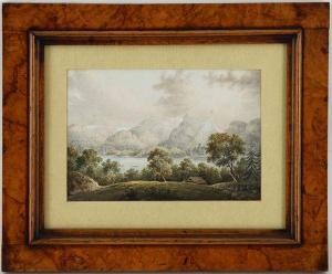 BERRINGTON Jenkin Davies,Lac Brienz à Interlaken,1828,Piguet CH 2011-10-05