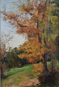BERRINO PAOLO 1869-1933,Paesaggio con alberi,1908,Cambi IT 2022-02-16