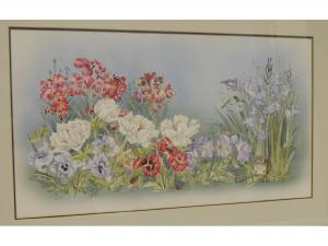 Berrow Jose 1900-1900,Fieldmouse with pansies, bluebells and other flowe,Tamlyn & Son GB 2017-07-26