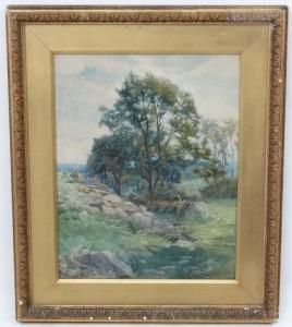 BERRY Francis Berry 1800-1800,A winding path and a stony corner,1896,Dickins GB 2017-04-07
