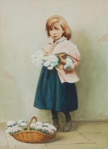 BERRY J,The Flower Girl,Bamfords Auctioneers and Valuers GB 2019-10-30