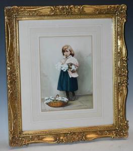 BERRY J,The Flower Girl,Bamfords Auctioneers and Valuers GB 2019-11-13