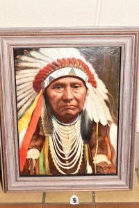 BERRY John,portrait of Chief Joseph of The Nez Perce native A,1999,Richard Winterton 2020-08-10