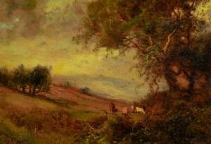 BERRY Patrick Vincent 1852-1922,Landscape with Cows,William Doyle US 2022-03-02