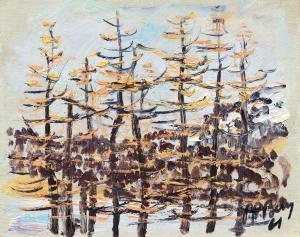 BERRY PETER ROBERT 1912-1983,Larch trees,Galerie Koller CH 2021-12-03