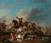 BERTAUX Jacques 1745-1818,Choc de cavalerie,1785,Delorme-Collin-Bocage FR 2023-06-23