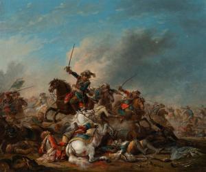 BERTAUX Jacques 1745-1818,Choc de cavale-rie,1785,Delorme-Collin-Bocage FR 2023-04-07