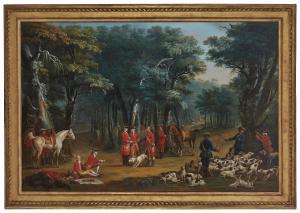 BERTAUX Jacques,La chasse du duc Louis-Philippe d'Orléans ou le Ra,1773,Christie's 2022-11-22