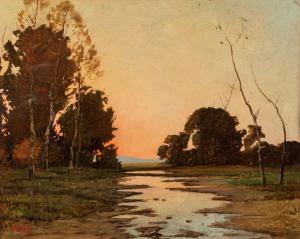 BERTELLI Luigi 1833-1916,Tramonto in pineta,Finarte IT 2023-03-02