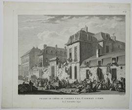 BERTHAULT Pierre Gabriel 1737-1831,Pillage de l'HÔTEL DE CASTRIES,Eric Caudron FR 2021-12-07