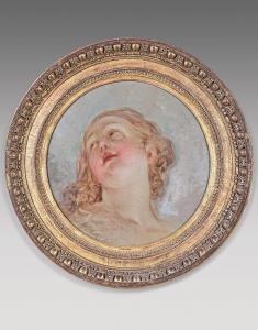BERTHELEMY Jean Simon 1742-1811,Étude de tête de jeune femme,Beaussant-Lefèvre FR 2022-06-10