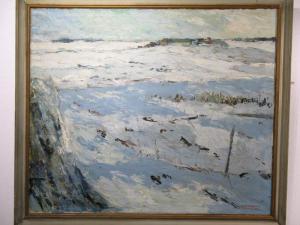 BERTHELSEN S 1900-1900,Winterlandschaft mit einem verschneiten Gehöft im ,Mette DE 2009-02-25