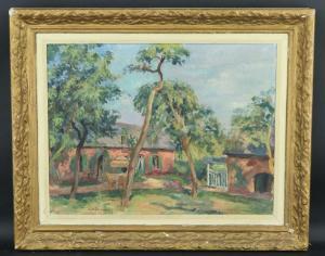 BERTHOLD MAHN Charles Desire 1893-1975,Le jardin de la maison,1933,Auxerre Enchères FR 2024-04-07