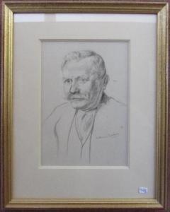 BERTHOMME SAINT ANDRE Louis 1905-1977,Portrait d' homme à la moustache,Geoffroy-Bequet FR 2017-07-15