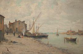 berthon auguste 1858,Village portuaire,Delorme-Collin-Bocage FR 2021-05-21