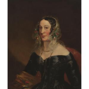 BERTHON GEORGE THEODORE 1806-1892,PORTRAIT OF A WOMAN,Waddington's CA 2023-06-02