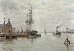 BERTHON J 1800-1900,Schiffe im Hafen,Palais Dorotheum AT 2007-12-10