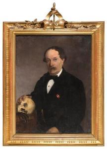 BERTI Antonio 1830-1912,RITRATTO DEL CONTE CAVALLI DI FAENZA CON VANITAS,1878,Babuino IT 2020-10-14