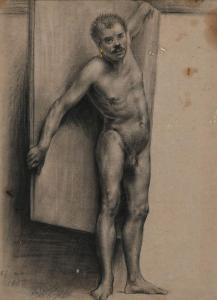 BERTINI Giuseppe 1825-1898,Nudo Accademico,1882,Casa d'Aste Arcadia IT 2024-04-16