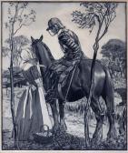 BERTOGLIO V.J,Mounted Cromwellian soldier and standing maid,Peter Wilson GB 2014-02-20