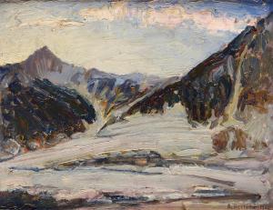BERTOLA Mario 1875-1926,Inverno in montagna,1920,Galleria Pananti Casa d'Aste IT 2023-12-14