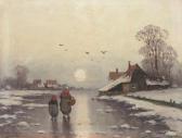 BERTOLD C 1870,Winterliche Landschaft,Von Zengen DE 2017-12-01