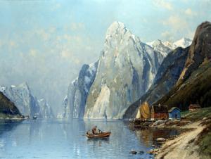 BERTOLD Carl 1870,Sommer im Fjord,Peter Karbstein DE 2021-10-30