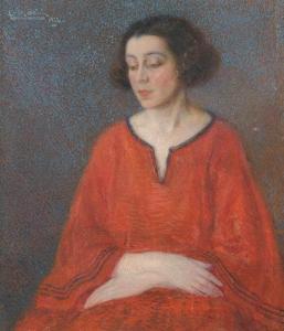 BERTOLE EMILIA 1898-1949,Ritratto di donna,1922,Bertolami Fine Arts IT 2019-12-05