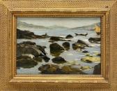 BERTOLOTTI Cesare 1854-1932,Marina con gli scogli,Daliano Ribani Aste IT 2025-08-14