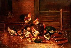 BERTON 1800-1800,Chickens in the Barnyard,Jackson's US 2013-11-19