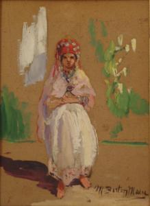 BERTON Marie 1800-1900,Jeune Arabe,Millon & Associés FR 2005-11-18