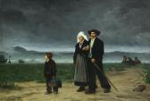 BERTON NICHOLAS 1831-1888,Return from Vespers,1885,Shapiro Auctions US 2013-11-16