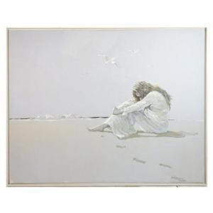 BERTOUNESQUE André 1937-2005,Seated Young Lady by the Seashore,Vickers & Hoad GB 2020-04-01