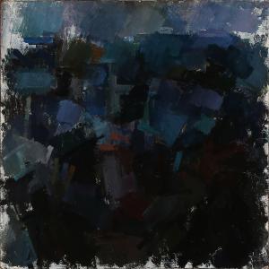 BERTRAM Helge 1919-1988,Dark blue composition,Bruun Rasmussen DK 2015-05-11