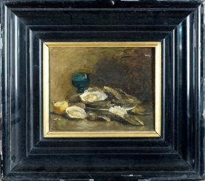 BERTRAND Eugene 1858-1934,Nature morte aux huîtres,Galerie Moderne BE 2021-06-21