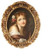 BERTRAND J.M 1800-1800,A portrait of a young girl, shoulder-length,1862,Bonhams GB 2010-11-15