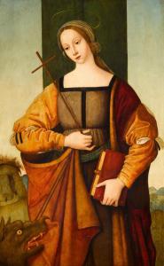 BERTUCCI Giovanni Battista 1495-1516,Saint Margaret,Sotheby's GB 2022-12-08