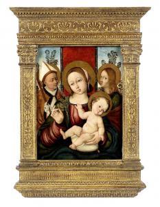 BERTUCCI Giovanni Battista,The Madonna and Child with Saint John the Evangeli,Bonhams 2014-09-24