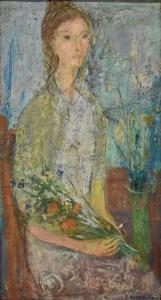 BERZOINI Lino 1893-1971,Donna con fiori,Casa d'Aste Martini IT 2023-09-21