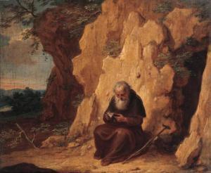 BESCHEY Balthasar 1708-1776,A hermit by a grotto,Christie's GB 2000-05-09