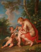 BESCHEY Balthasar 1708-1776,Venus nursing Cupid,Palais Dorotheum AT 2017-12-18