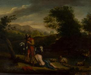 BESCHEY Jan Frans 1717-1799,Arcadia Scene with Shepherds,Pinter HU 2023-12-03