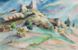 BESNARD FORTIN Jeanne 1892-1978,Zamek Lourmarin w Prowansji,Sopocki Dom Aukcjny PL 2023-09-20