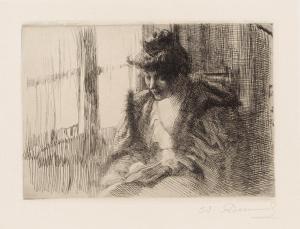 BESNARD Louis Albert 1872-1962,Madame Besnard,Swann Galleries US 2016-04-28