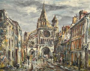 BESSE Raymond 1899-1969,a view of Brie-Comte-Robert,John Nicholson GB 2023-12-20