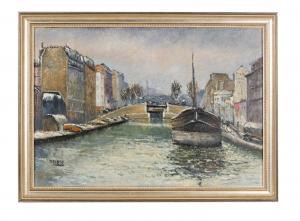 BESSE Raymond 1899-1969,Le canal Saint Martin,Joron-Derem FR 2024-03-27